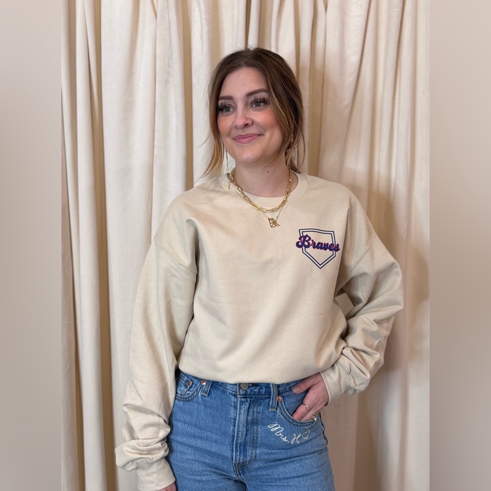 Beige crewneck Morgan Wallen 98’ MW NEW sweatshirt - Picture 6 of 7